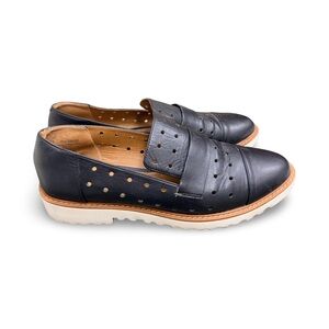 14th & Union Odessa Perforated Black Loafer Size 7.5